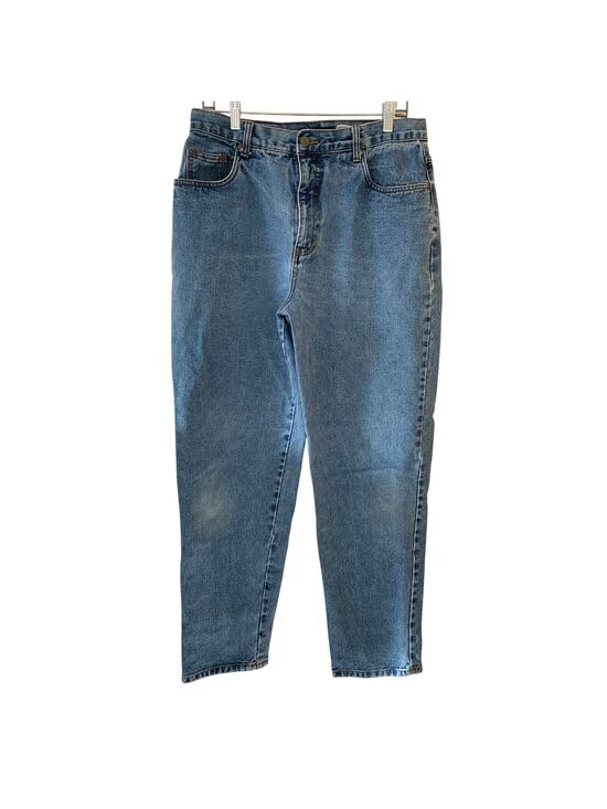 Bill Blass Jeans Denim - Vintage Bill Blass Jeans Easy Fit Mom Taper Fit Size 14 Blue Denim Retro 90s